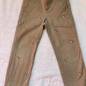 Janie & Jack puppy dog twill pants